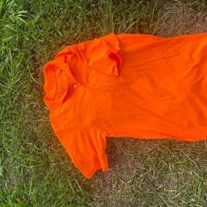 Neon orange Mens polo
